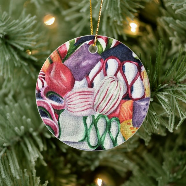 Adorno De Cerámica Navidades Candy (Árbol)