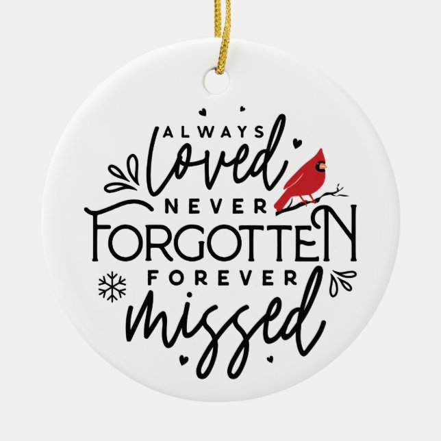 Adorno De Cerámica Navidades Cardenal 12 Personalizado (Frente)