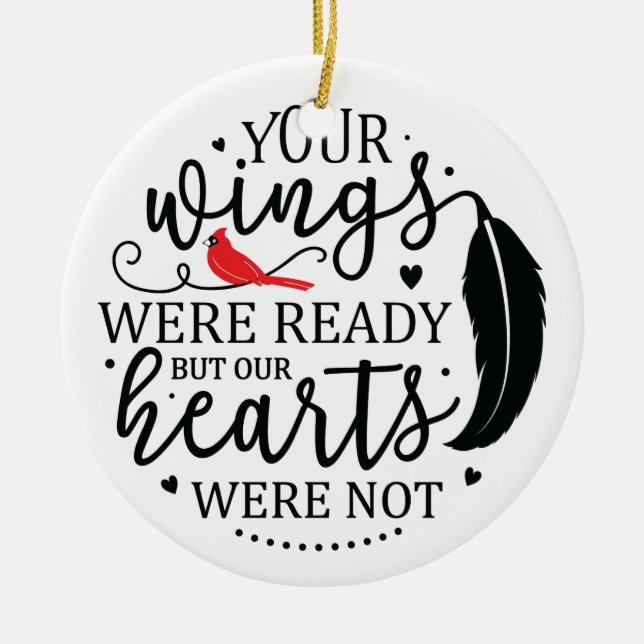 Adorno De Cerámica Navidades Cardenal 1 Personalizado (Frente)