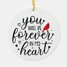 Adorno De Cerámica Navidades Cardenal 9 Personalizado