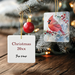 Adorno De Cerámica Navidades Cardinal Square