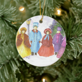 Adorno De Cerámica Navidades Carolers