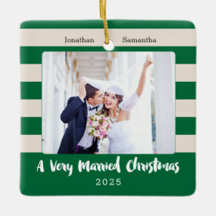 Adorno De Cerámica Navidades Casados Para Novedades, Foto