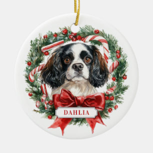Adorno De Cerámica Navidades Cavalier King Charles Spaniel Ornament