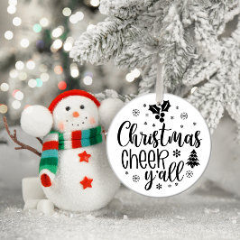 Adorno De Cerámica Navidades Cheer y'all