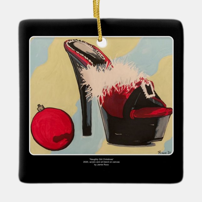 Adorno De Cerámica Navidades Chicas traviesos 2020 (Anverso)