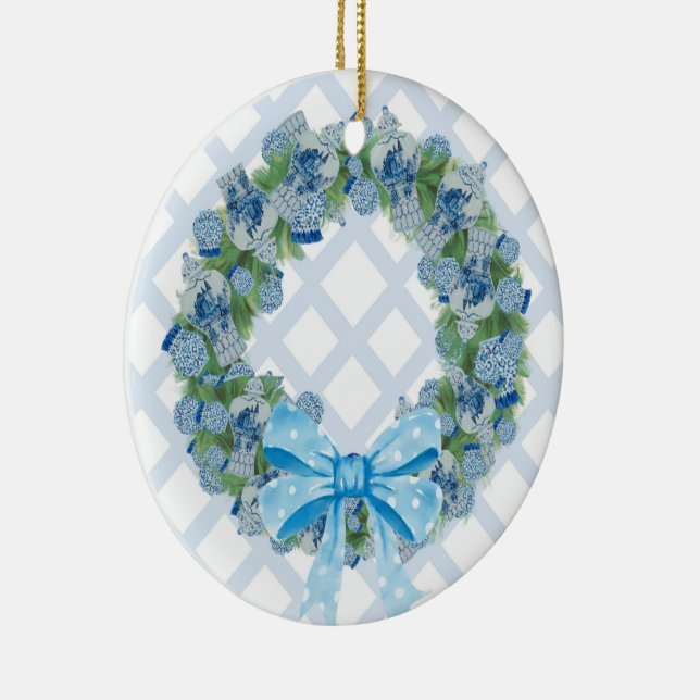 Adorno De Cerámica Navidades Chinoiserie Ginger Jar Jars (Derecha)