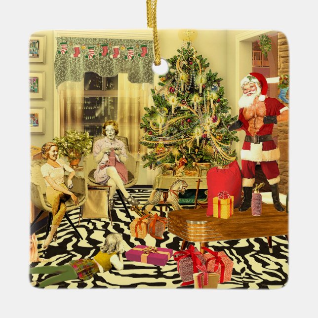 Adorno De Cerámica Navidades Chippendale (Anverso)