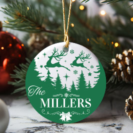 Adorno De Cerámica Navidades clásicos de nombre familiar Keepsake Per