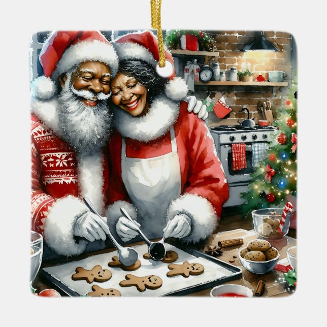 Adorno De Cerámica Navidades Clause Cute Personalizadas (Anverso)