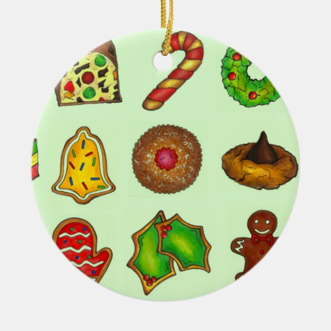 Adorno De Cerámica Navidades Cocinas azucareras Holiday Baking Sand T (Frente)