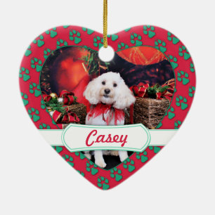 Adorno De Cerámica Navidades - Cockapoo - Casey