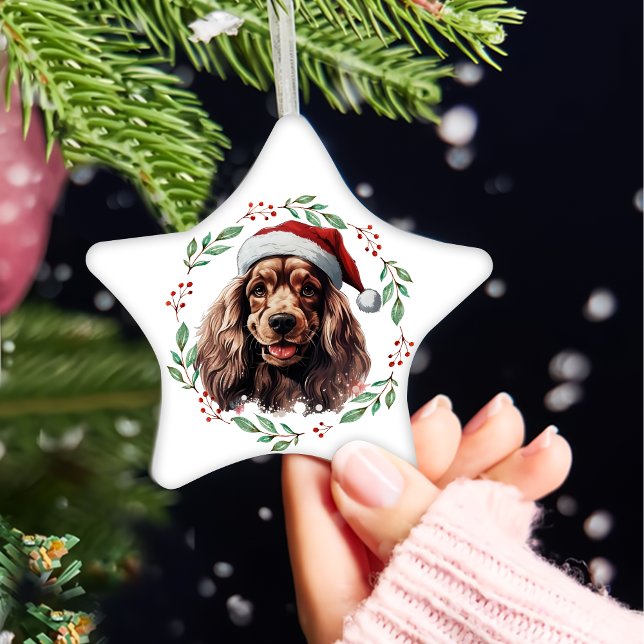 Adorno De Cerámica Navidades Cocker Spaniel Personalizado (Subido por el creador)