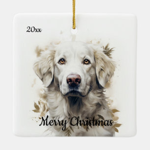 Adorno De Cerámica Navidades con citas personalizados Gran Mascota de