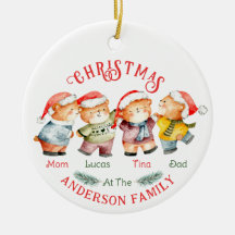 Navidades con familia de cuatro nombres