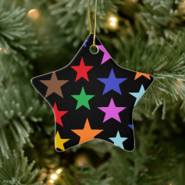 Adorno De Cerámica Navidades con forma de estrella personalizada
