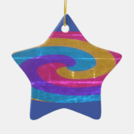 Adorno De Cerámica Navidades con forma de estrella personalizada