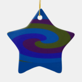 Adorno De Cerámica Navidades con forma de estrella personalizada