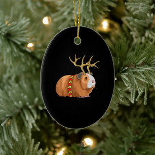 Adorno De Cerámica navidades conejillo de indias mascota de roedores