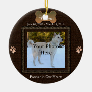Adorno De Cerámica Navidades conmemorativos de perros o gatos Mascota