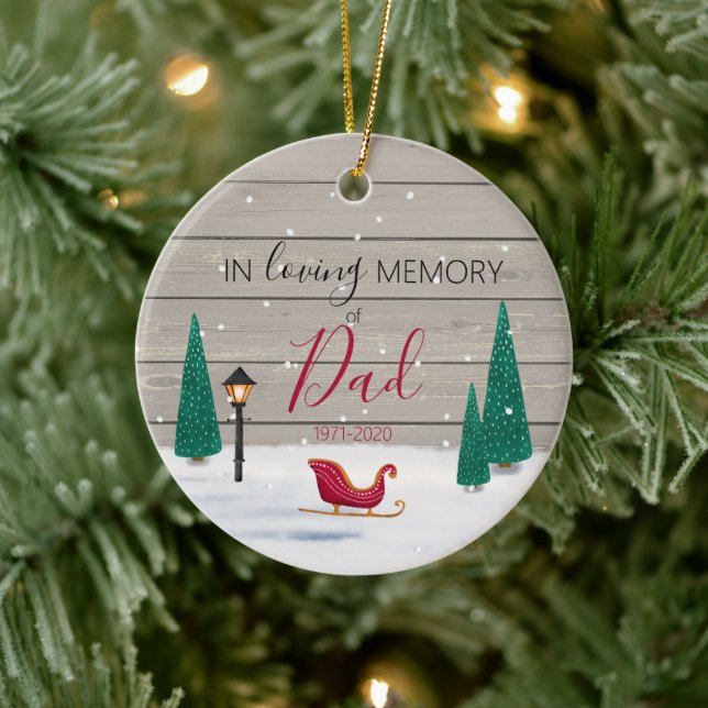 Adorno De Cerámica Navidades conmemorativos perdidos para siempre en  (Árbol)