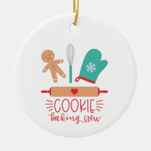 Adorno De Cerámica Navidades Cookie Baking Crew