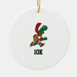 Adorno De Cerámica Navidades corriendo tortuga 10K