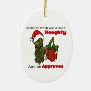 Adorno De Cerámica Navidades Cthulhu