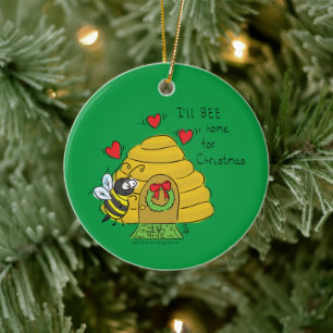 Adorno De Cerámica Navidades curos se vuelven cómicos Personalizados