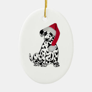 Adorno De Cerámica Navidades Dalmatian