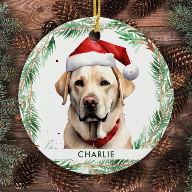 Adorno De Cerámica Navidades de amantes de los perros personalizados  (Subido por el creador)