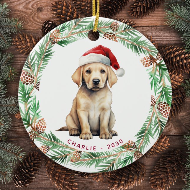 Adorno De Cerámica Navidades de amantes de los perros personalizados  (Subido por el creador)