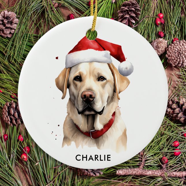Adorno De Cerámica Navidades de amantes de los perros personalizados  (Subido por el creador)