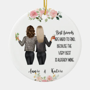 Adorno De Cerámica Navidades de amistad personalizados