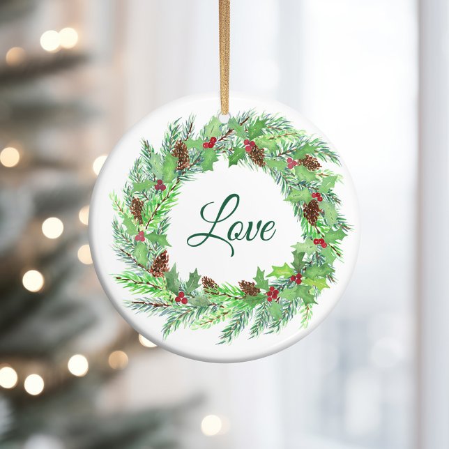 Adorno De Cerámica Navidades de amor Advocacy Ornament (Subido por el creador)