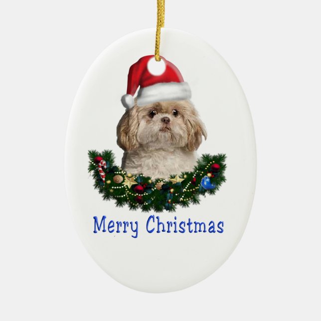 Adorno De Cerámica Navidades de animales (Frente)