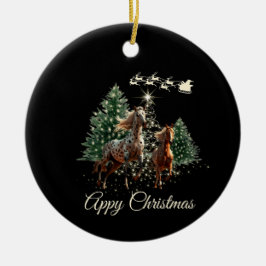 Adorno De Cerámica Navidades de Appaloosa