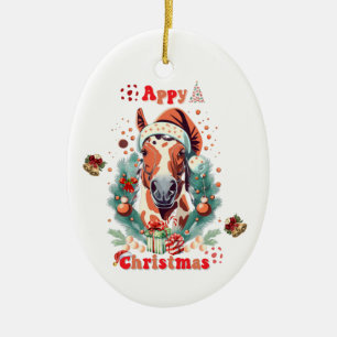 Adorno De Cerámica Navidades de Appaloosa