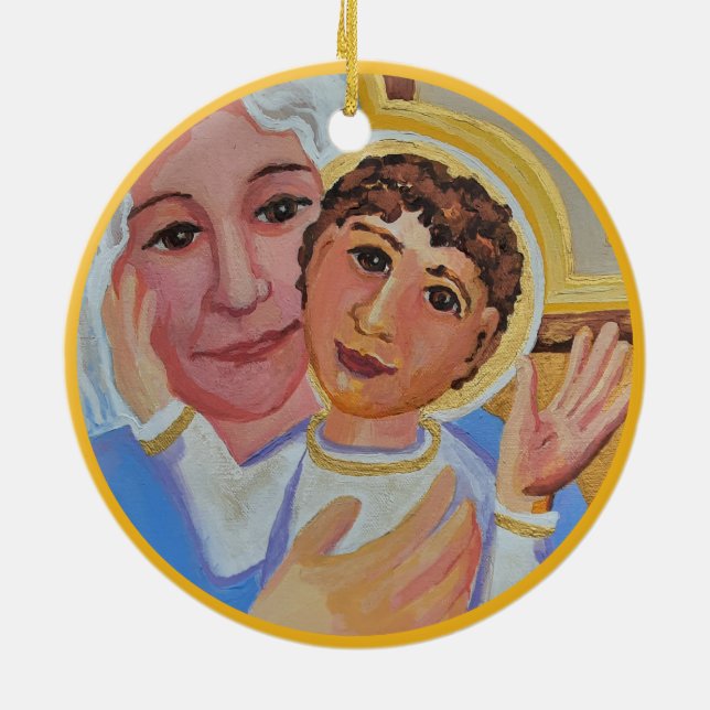 Adorno De Cerámica Navidades de arte de la natividad (Atrás)