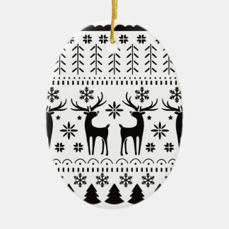 Adorno De Cerámica Navidades de arte popular moderno reno