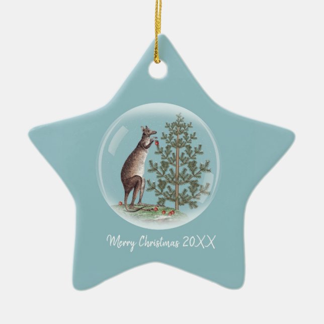 Adorno De Cerámica Navidades de Australia (Frente)