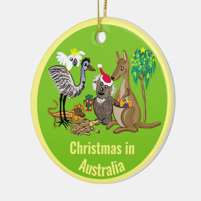 Adorno De Cerámica Navidades de Australia (Izquierda)