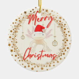 Adorno De Cerámica Navidades de Axolotl