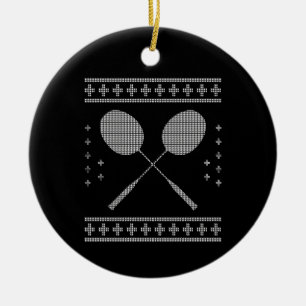 Adorno De Cerámica Navidades de Badminton