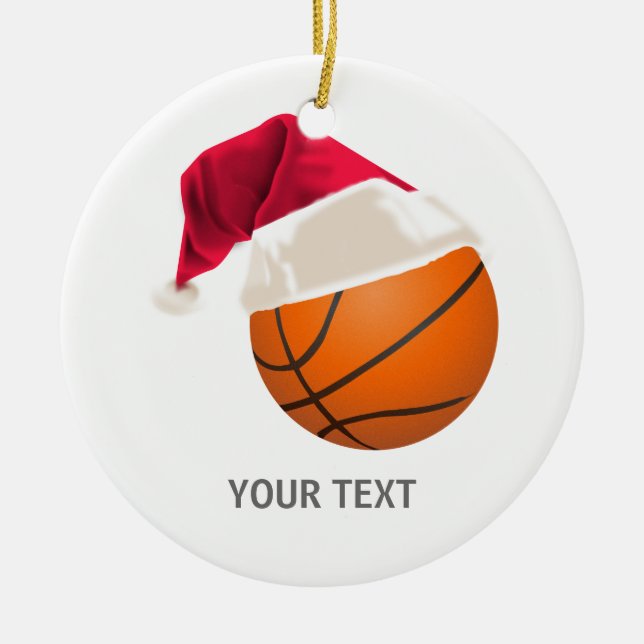 Adorno De Cerámica navidades de baloncesto (Frente)