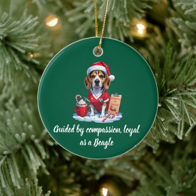 Adorno De Cerámica Navidades de Beagle de Lover (Árbol)