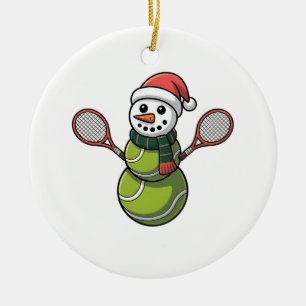Adorno De Cerámica Navidades de Béisbol de Snowden