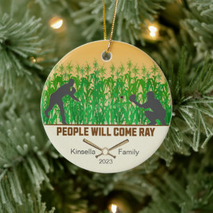 Adorno De Cerámica Navidades de Béisbol Dream Fields Personalizados
