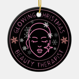 Adorno De Cerámica Navidades de belleza regalan salón de belleza