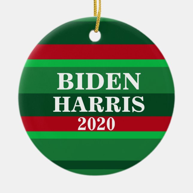 Adorno De Cerámica Navidades de Biden Harris 2020 (Frente)